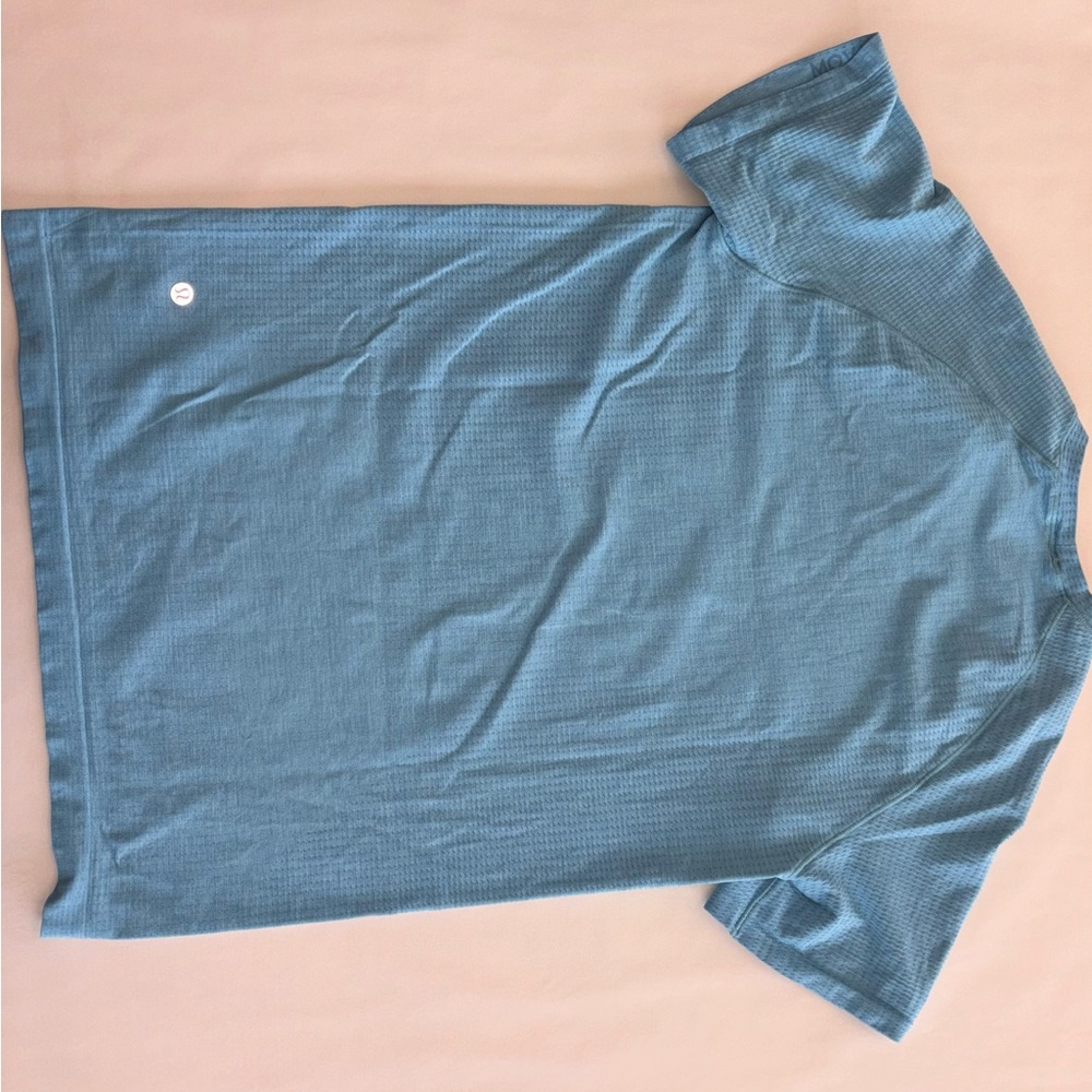 lululemon athletica light blue Short Sleeve Tee
